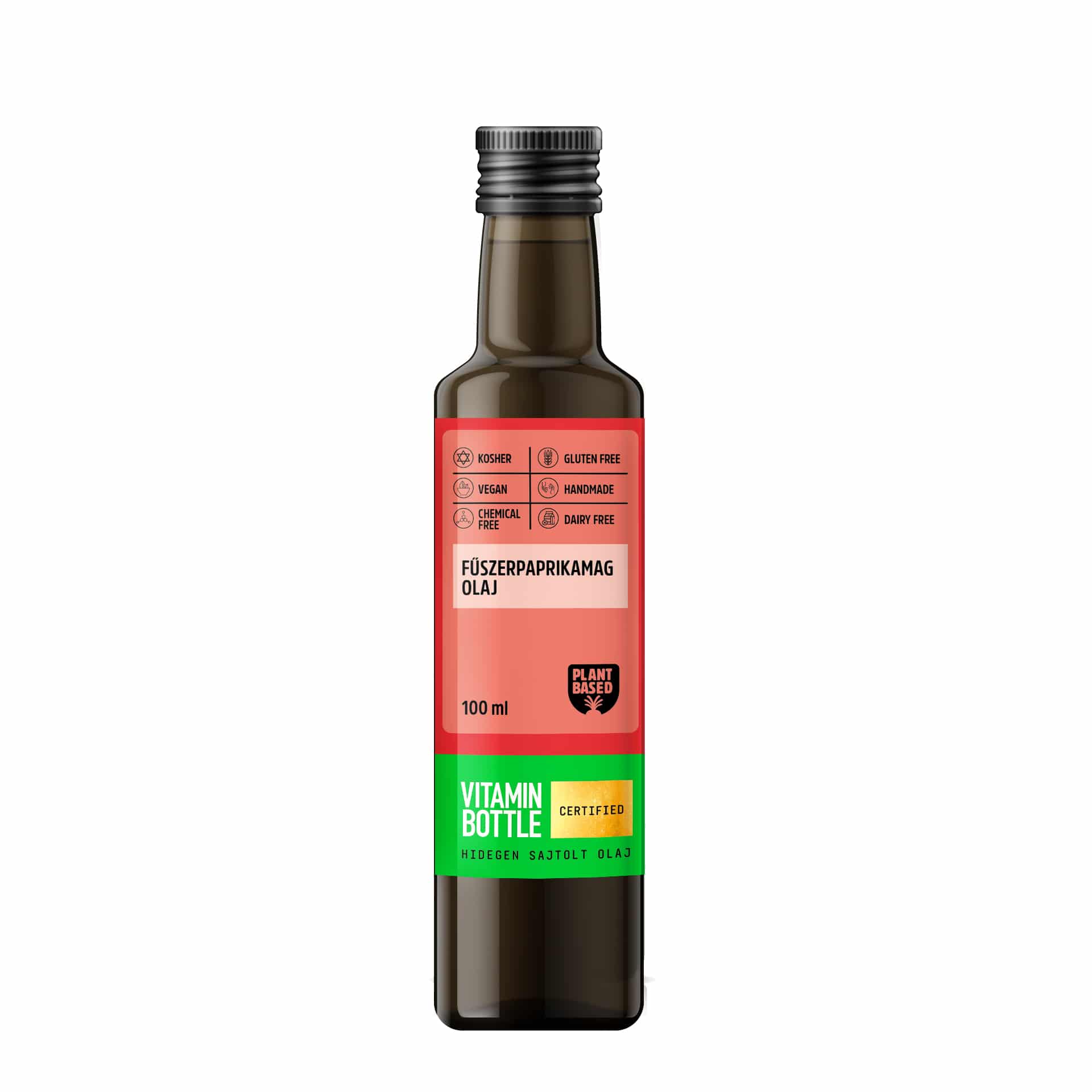 vitamin_bottle_fuszerpaprikamag_olaj_packshot Paprika Seed Cold-Pressed Edible Oil – 100 ml packshot