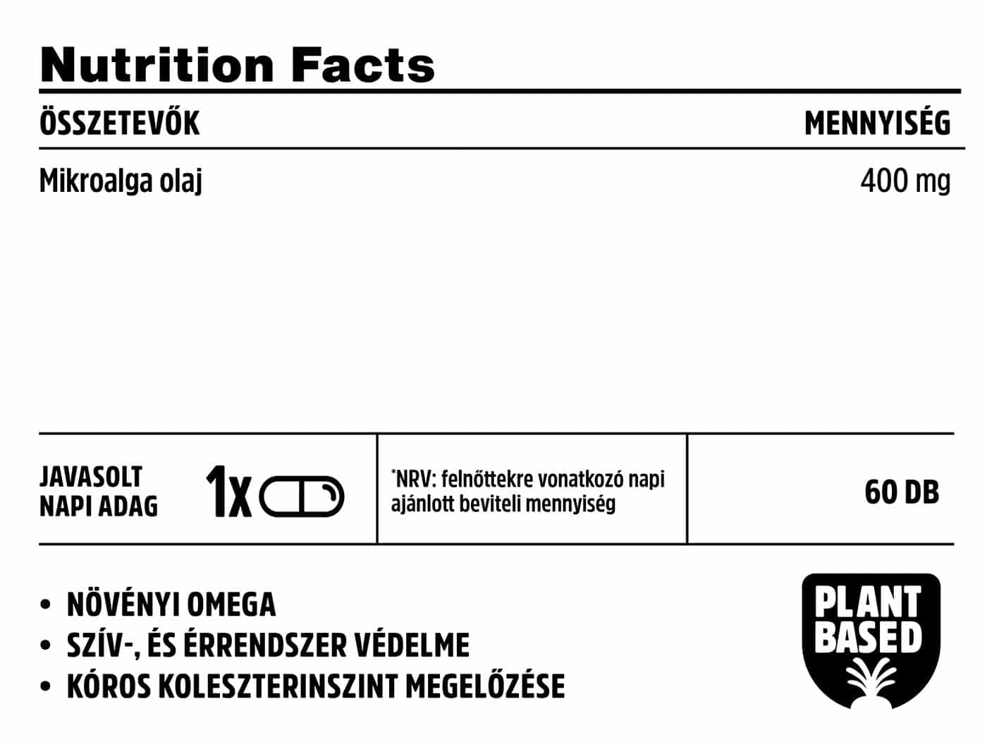 Omega Vegan Fito mikroalga olajkapszula 60 db - Image 2